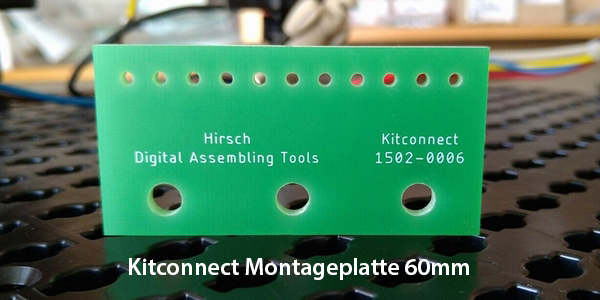 Kitconnect Montageplatten für die Kabelbaumfertigung