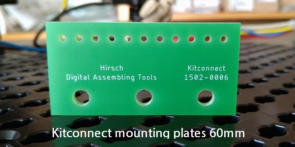 Kitconnect mounting plates for wire harness production